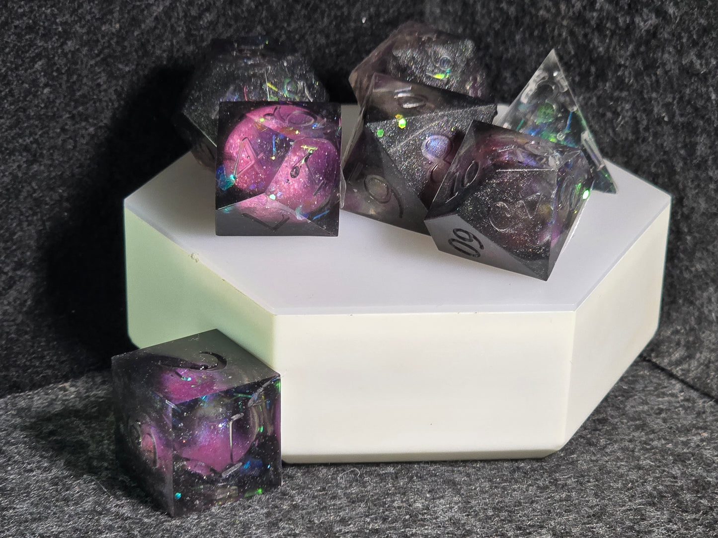 Gioiello Galaxy | Liquid Core | 7 Piece Dice Set