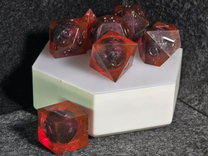 Black Hole Sun | Liquid Core | 7 Piece Dice Set