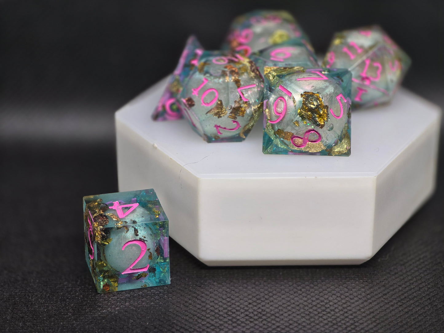 Heart of the Forest | Liquid Core | 7 Piece Dice Set