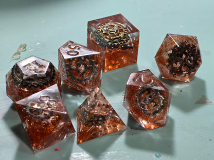 Gears of Fate | 7 Piece Dice Set