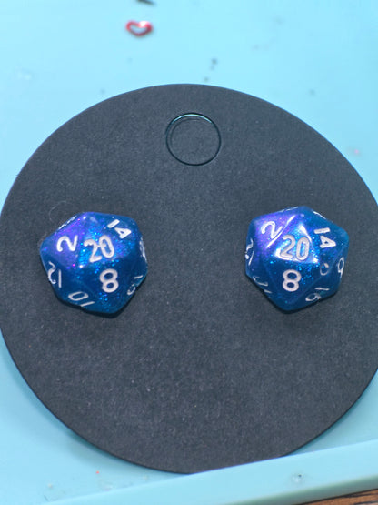 D20 Stud Earrings